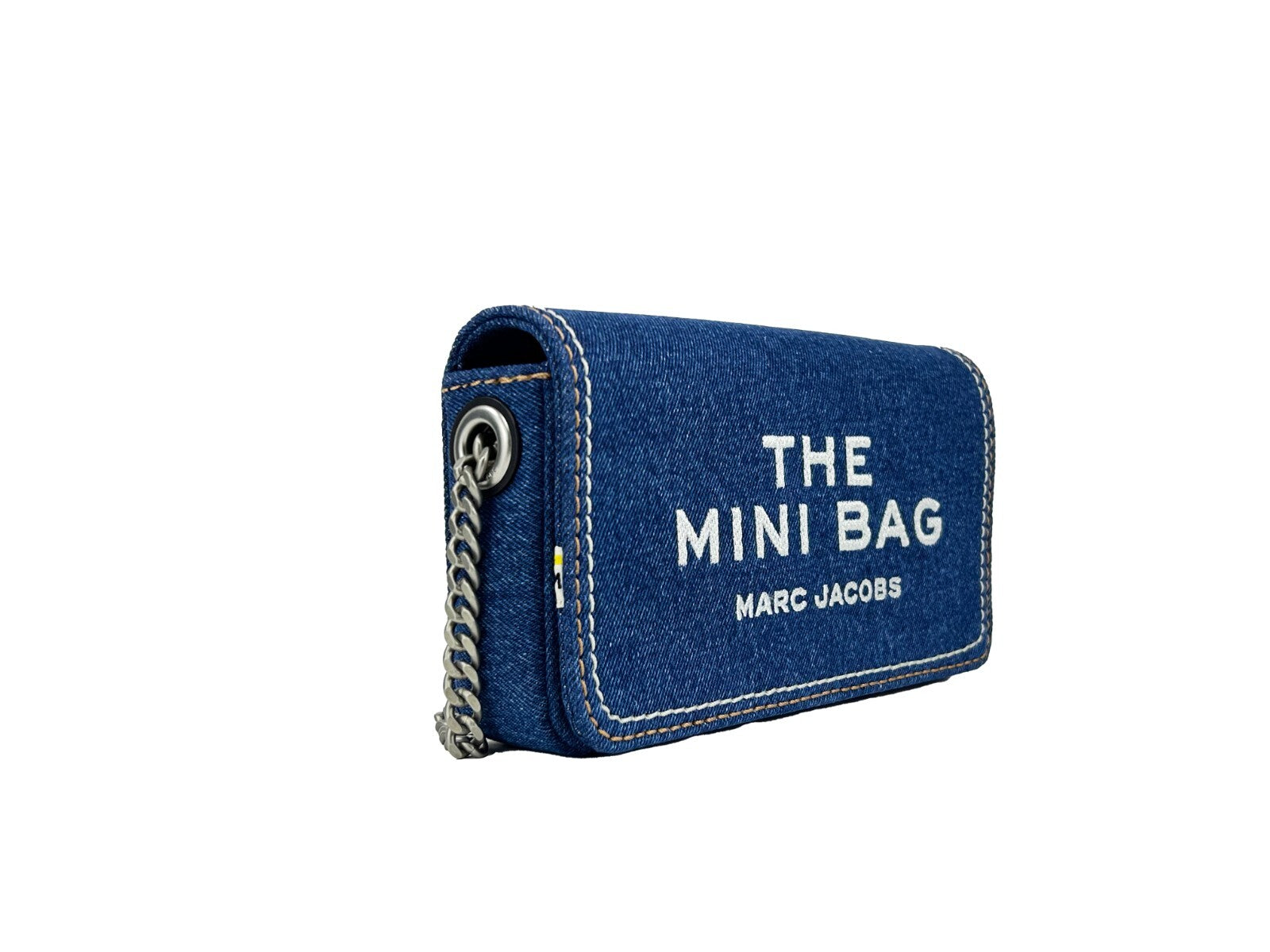 Marc Jacobs The Denim Chain Mini Bag - Dark Wash Silver