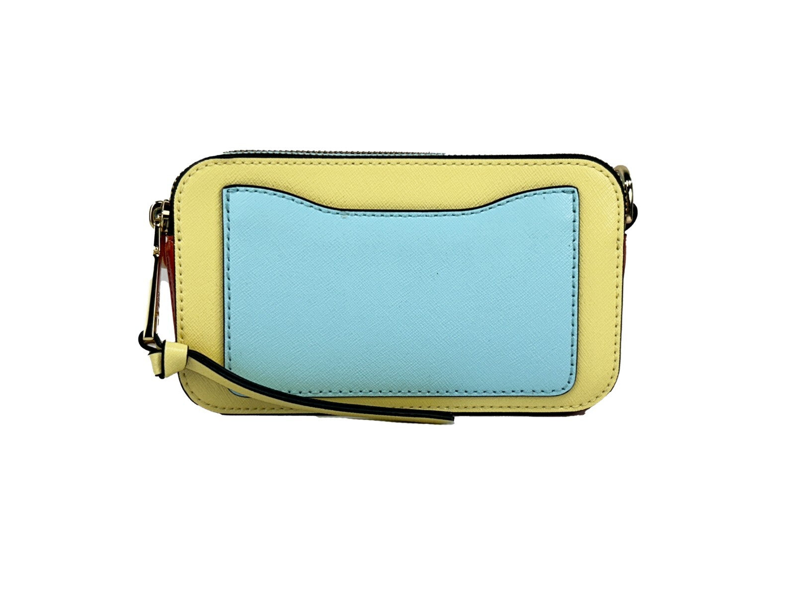Marc Jacobs The Snapshot Crossbody Bag (pastel Yellow Multi) Gold Leather