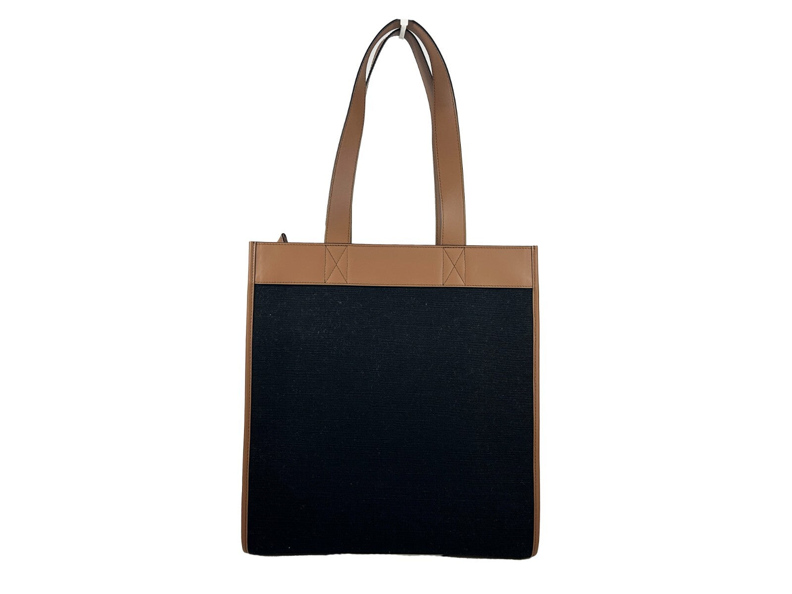Burberry Small Pocket Tote Manzon Bag Purse Gold Canvas