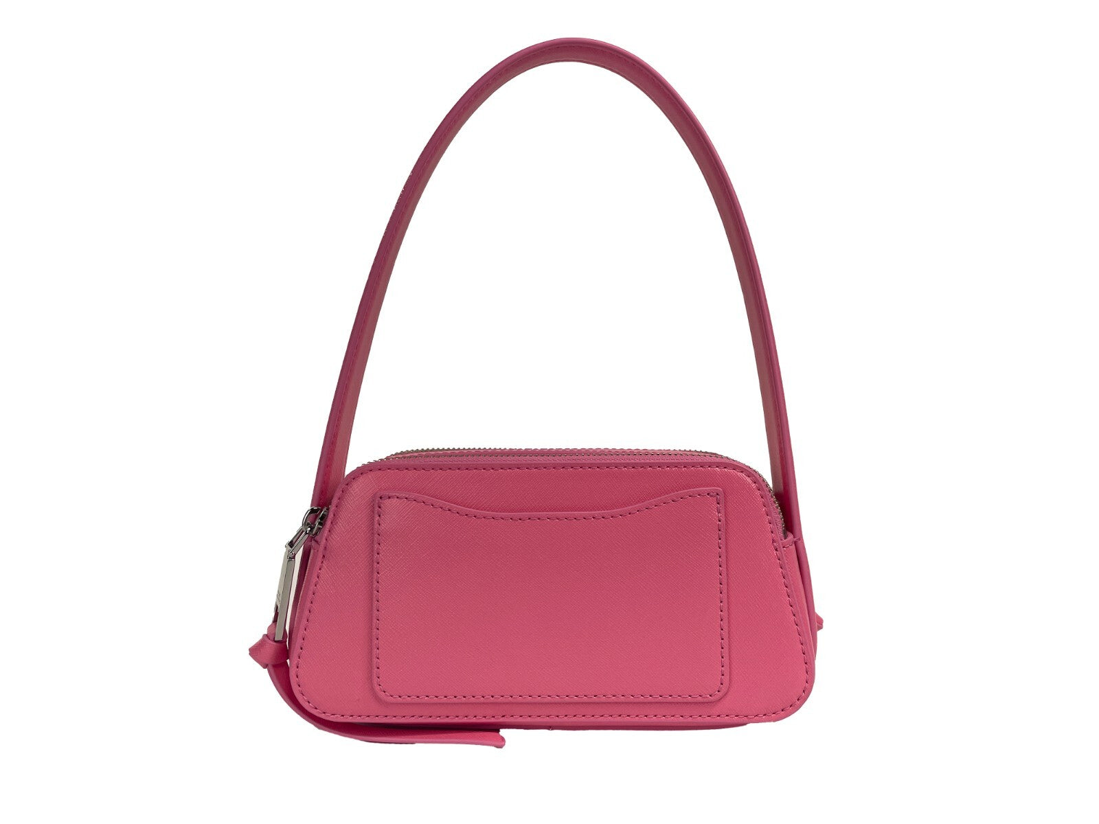 Marc Jacobs The Slingshot Leather Shoulder Bag Silver