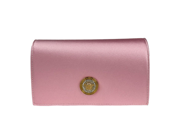 Versace Satin crossbody bag in pink