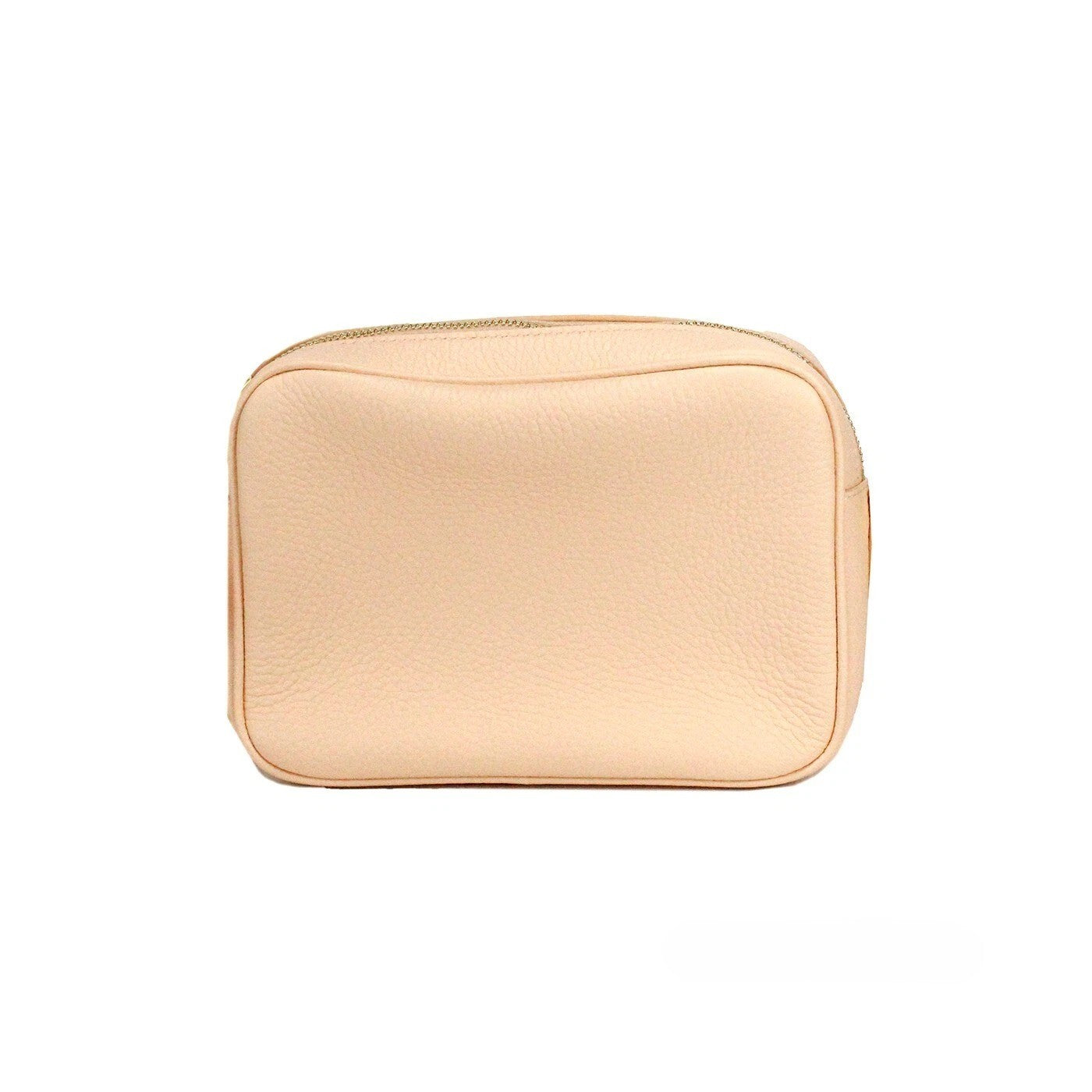 Burberry Small Branded Peach Pink Grainy Leather Camera Crossbody Bag Gold