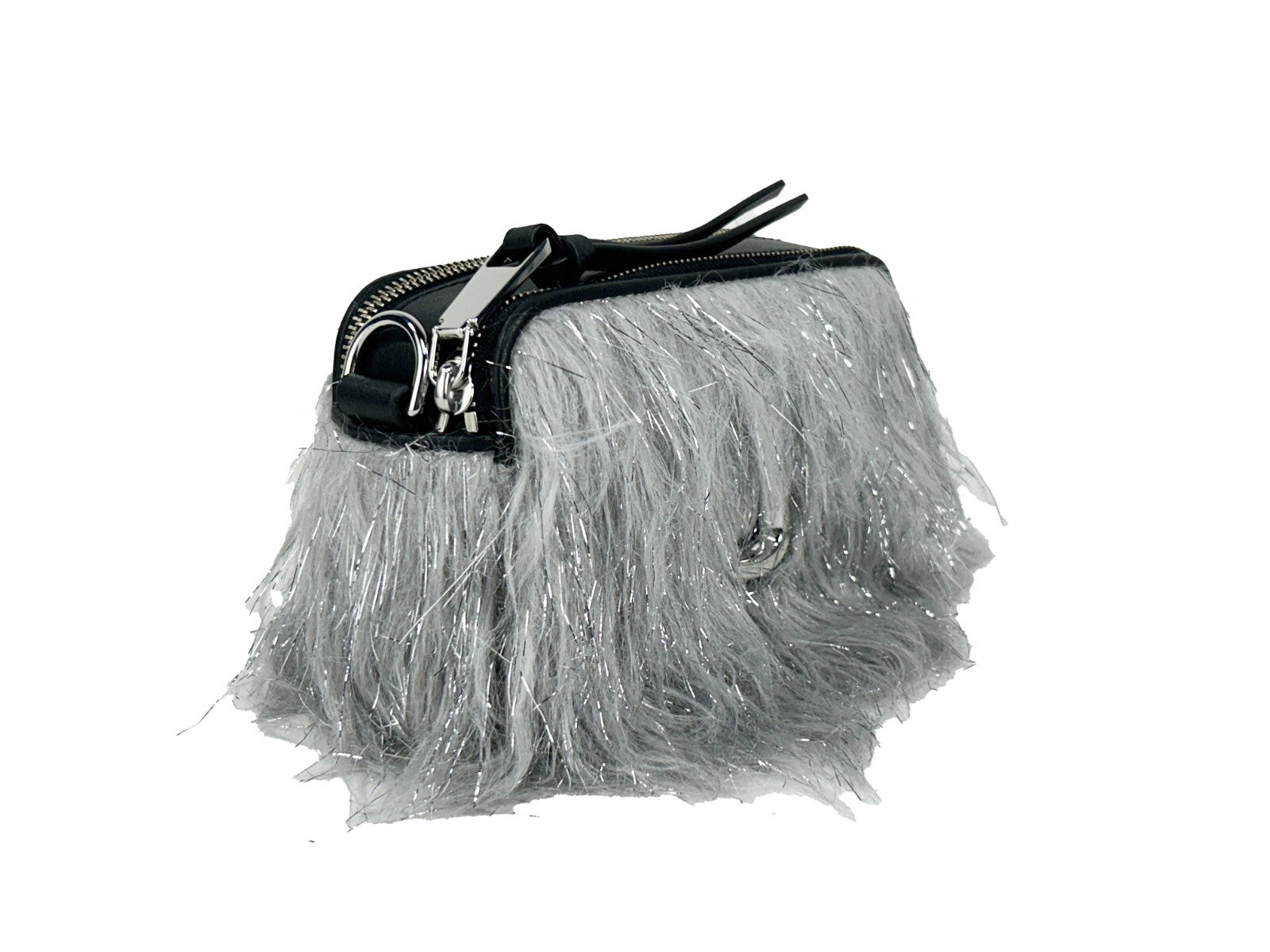 Marc Jacobs The Snapshot Creature Crossbody Bag Silver Leather