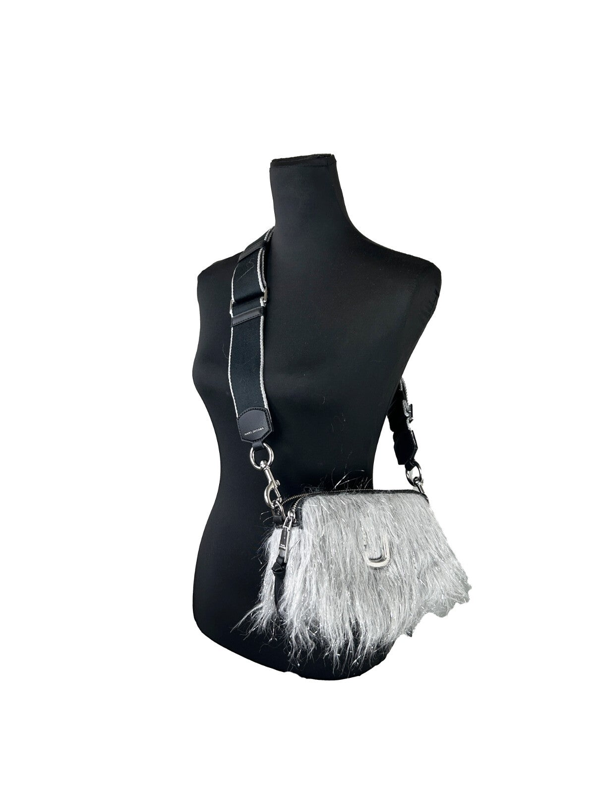 Marc Jacobs The Snapshot Creature Crossbody Bag Silver Leather