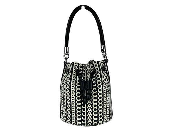 Marc Jacobs Leather bucket bag in silver