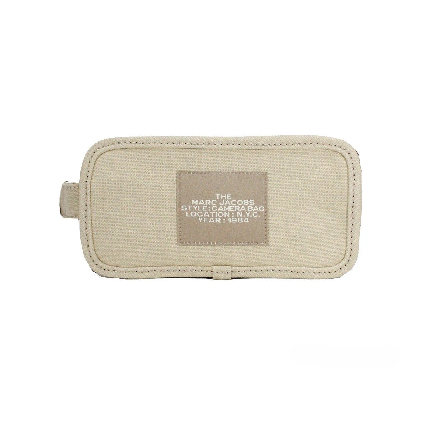 Marc Jacobs The Camera Bag Beige Canvas Crossbody Silver