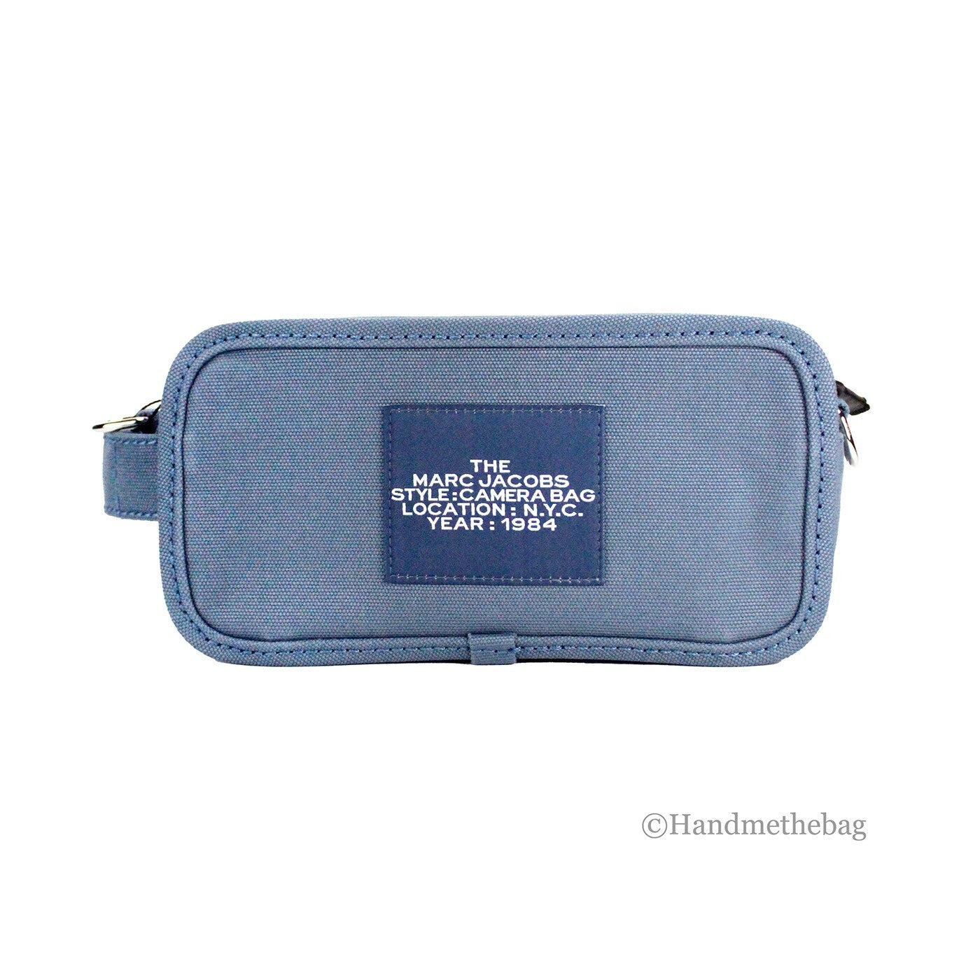 Marc Jacobs M0017040-481 Womens The Camera Bag Blue Shadow One Size Silver Cotton
