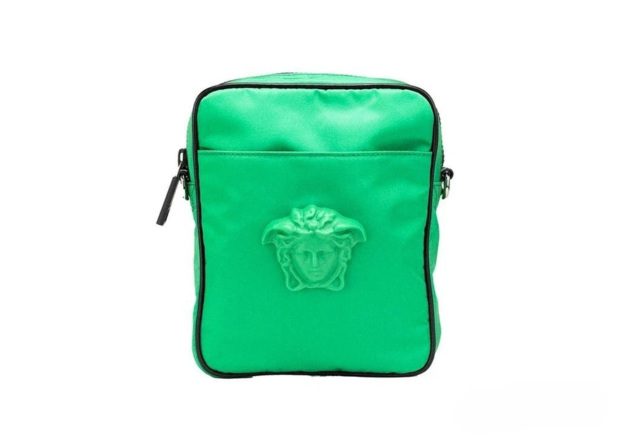 Versace Nylon crossbody bag in green