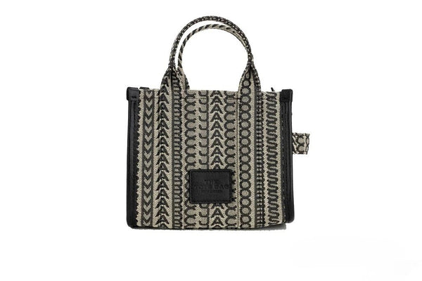 Marc Jacobs Woven jacquard canvas mini tote in beige