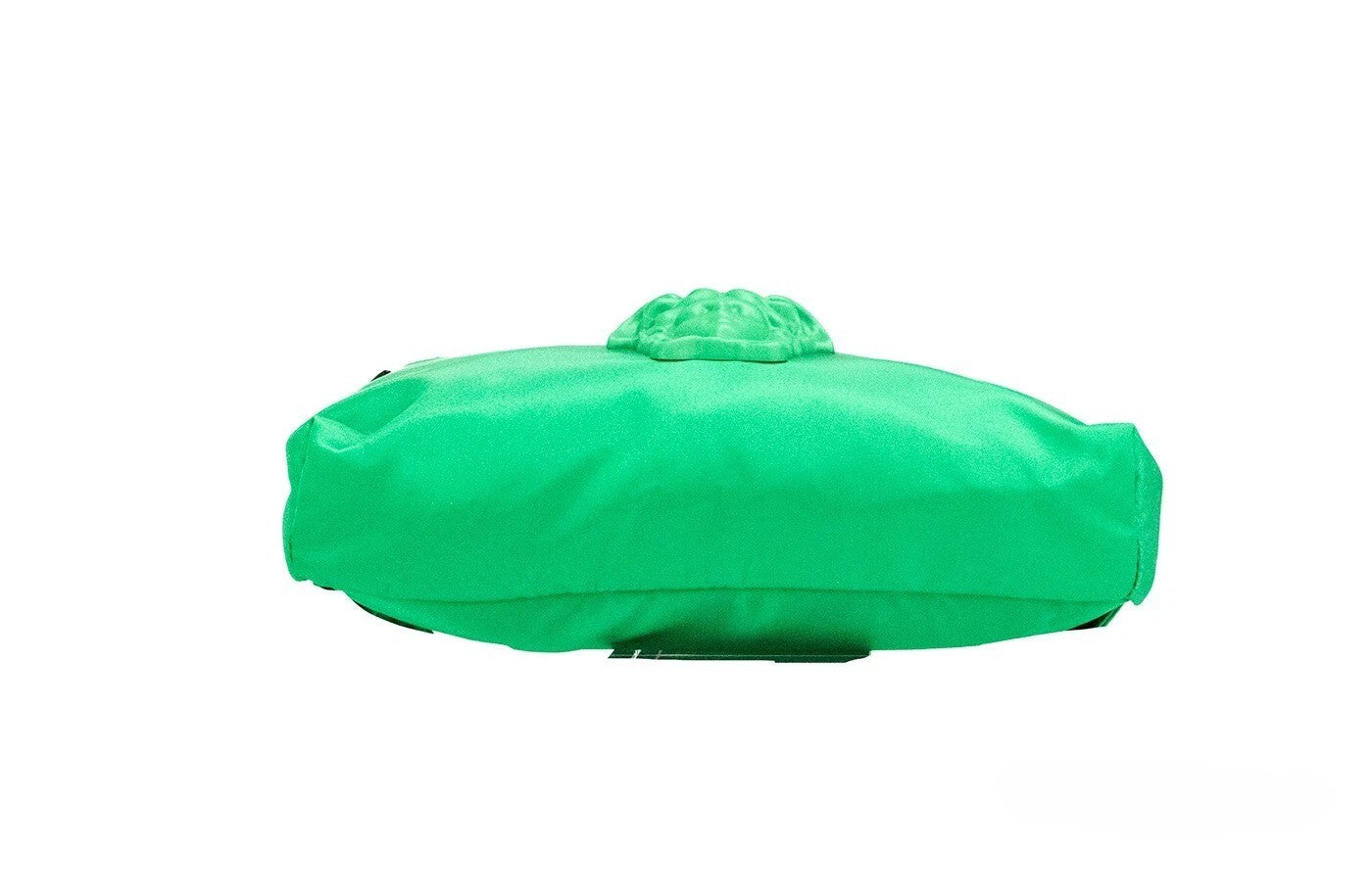 Versace Small Bright Green Nylon Matte Medusa Belt Bag Waist Fanny Pack Purse Black