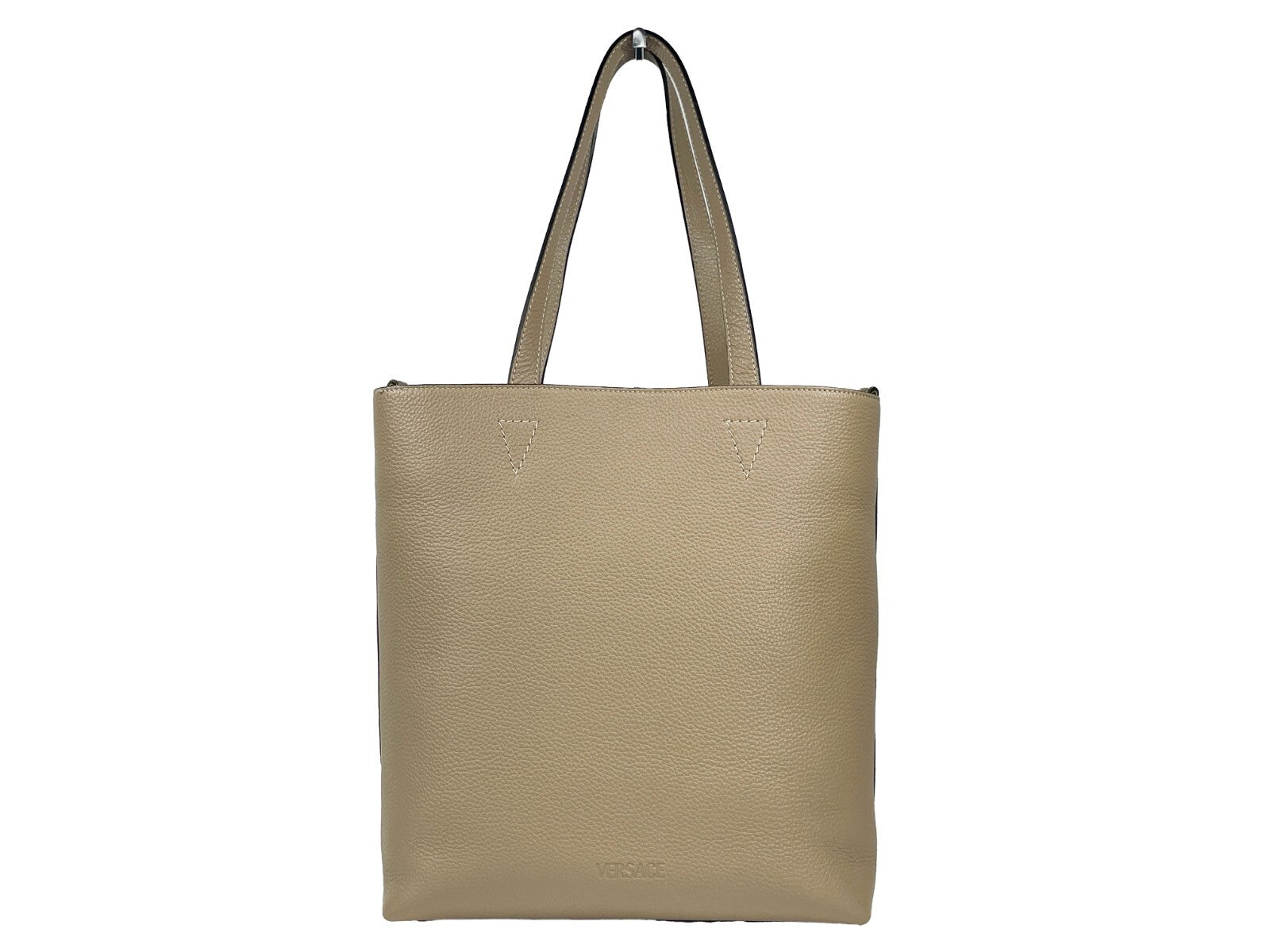 Versace Medusa Large Leather Tote Bag With Pouch Gold