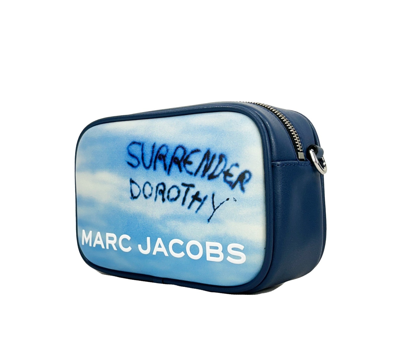 Marc Jacobs Flash Wizard Of Oz Surrender Camera Bag Crossbody Silver Leather