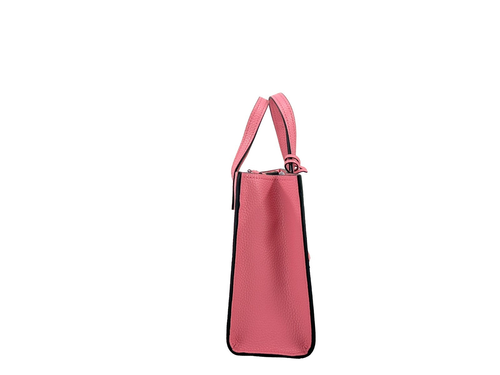 Marc Jacobs Mini Grind Pink Leather Crossbody Bag Purse Silver