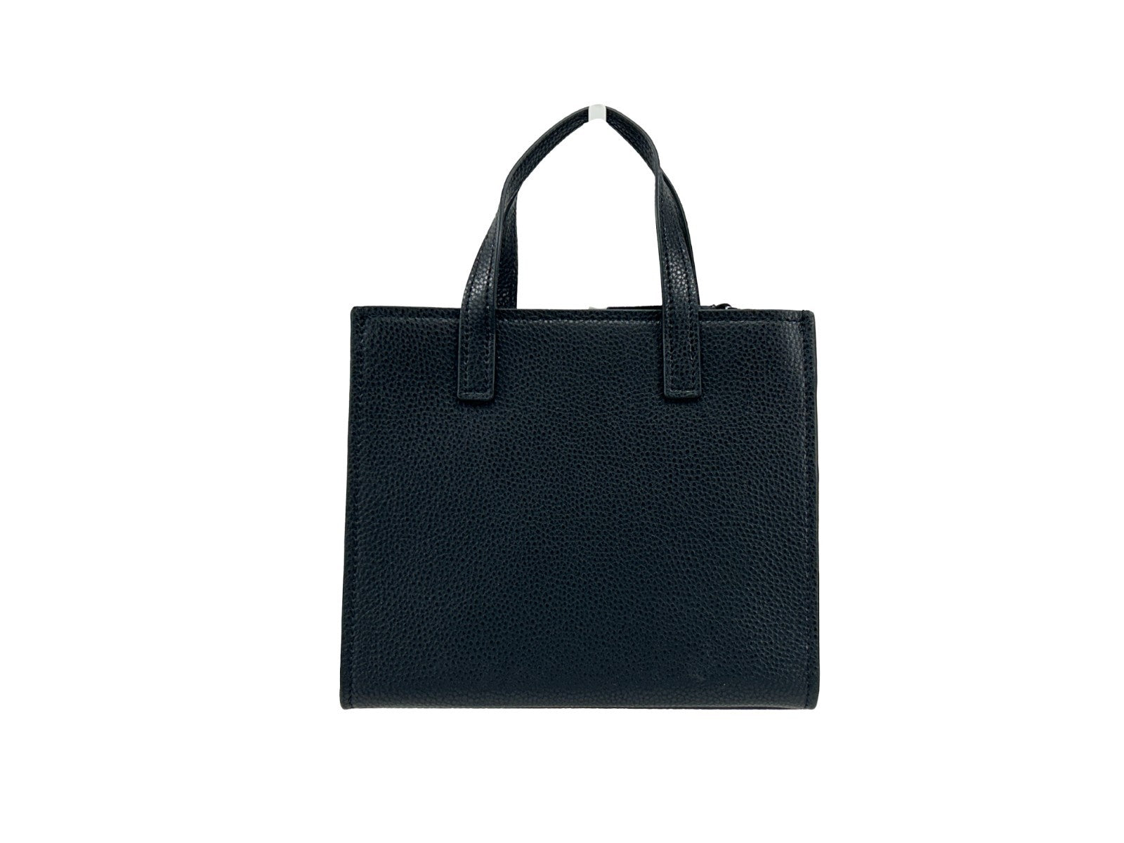 Marc Jacobs Mini Grind Black Leather Crossbody Bag Silver