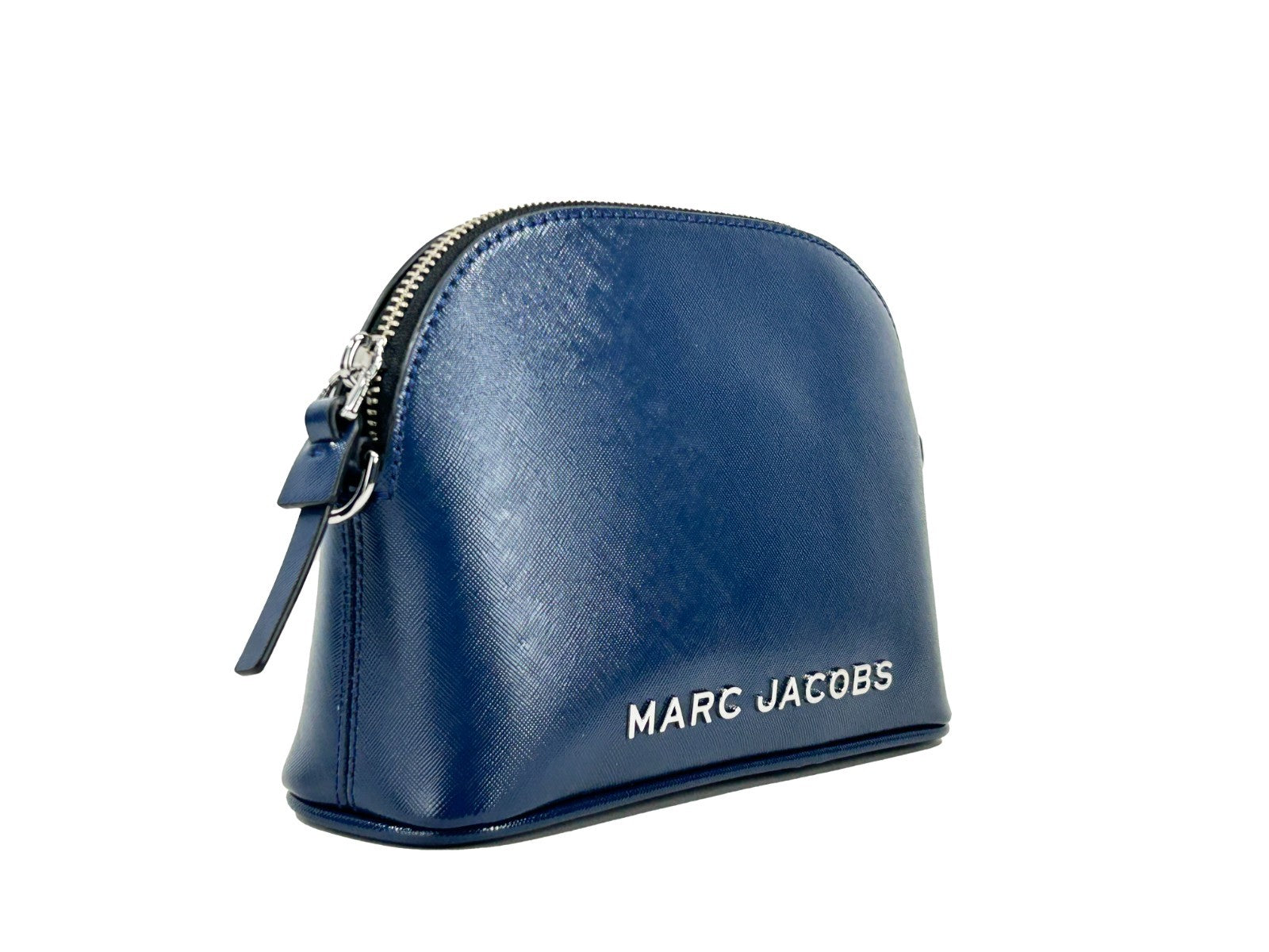 Marc Jacobs Small Dome Leather Crossbody Bag Silver