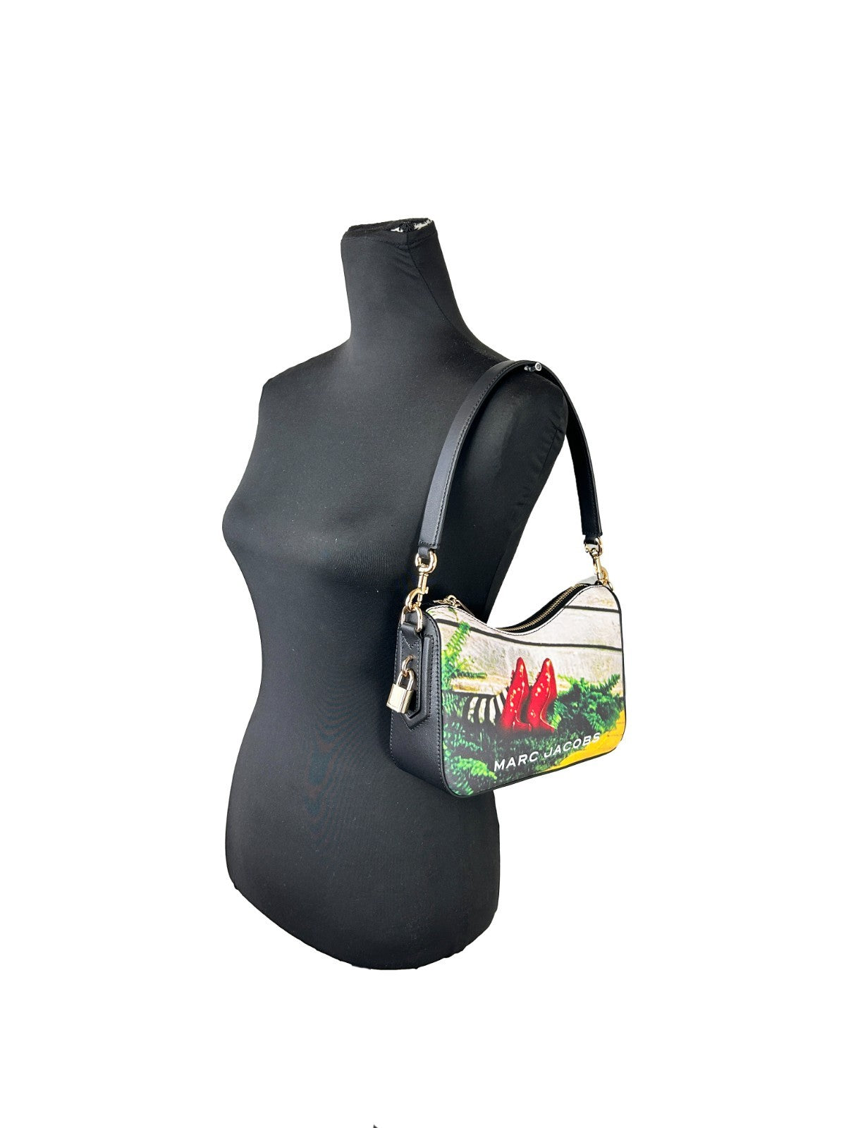 Marc Jacobs The Wizard Of Oz Small Convertible Shoulder Crossbody Bag Gold Leather