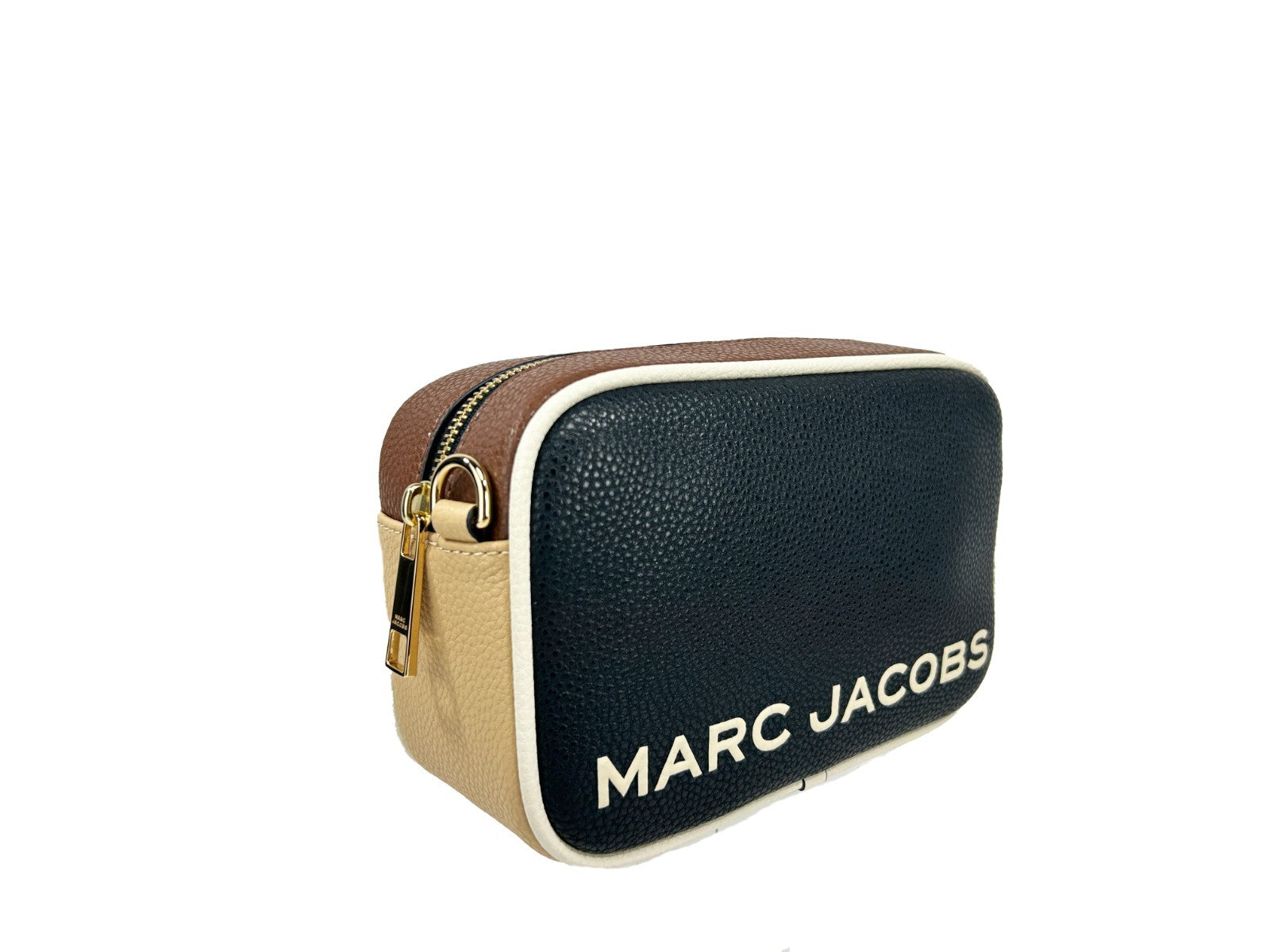 Marc Jacobs Flash Leather Camera Crossbody Bag Gold