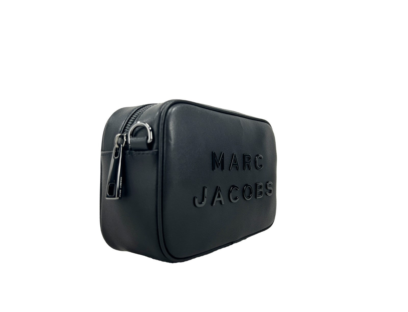 Marc Jacobs Flash Leather Camera Crossbody Bag Silver