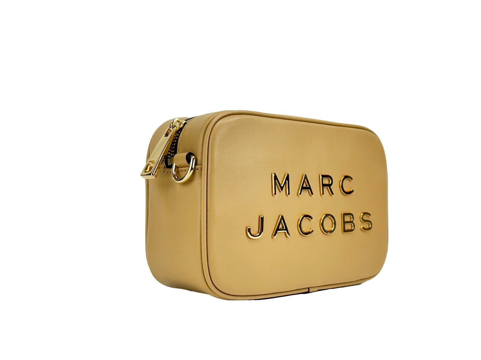 Marc Jacobs Flash Leather Camera Crossbody Bag Gold