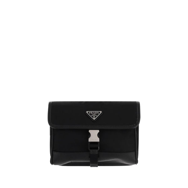 Prada 100% Recycled Polyamide wallet in black
