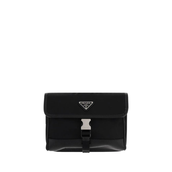 Prada 100% Recycled Polyamide wallet in black
