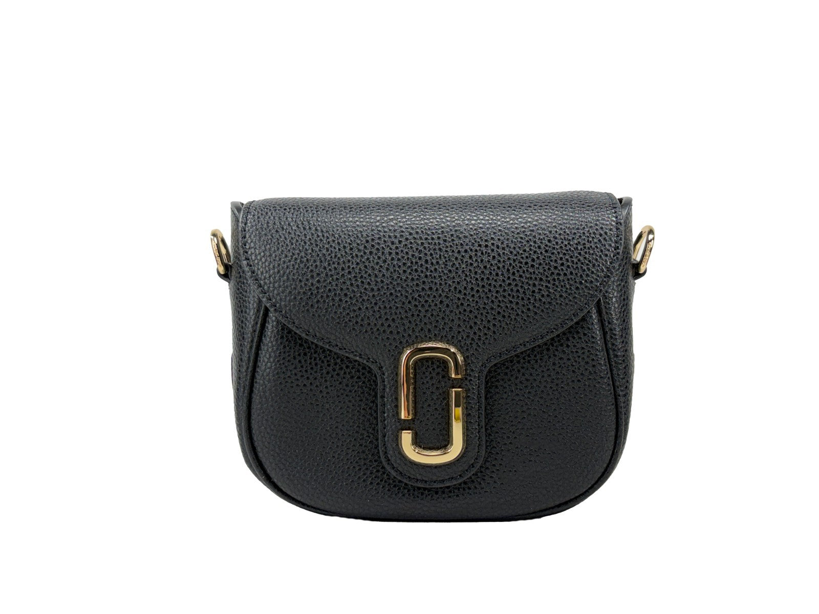 Marc Jacobs Leather Saddle Crossbody Bag Gold