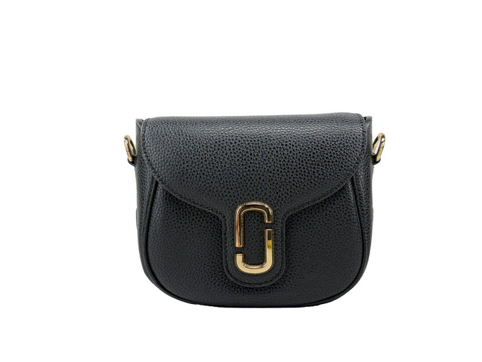 Marc Jacobs Leather Saddle Crossbody Bag Gold