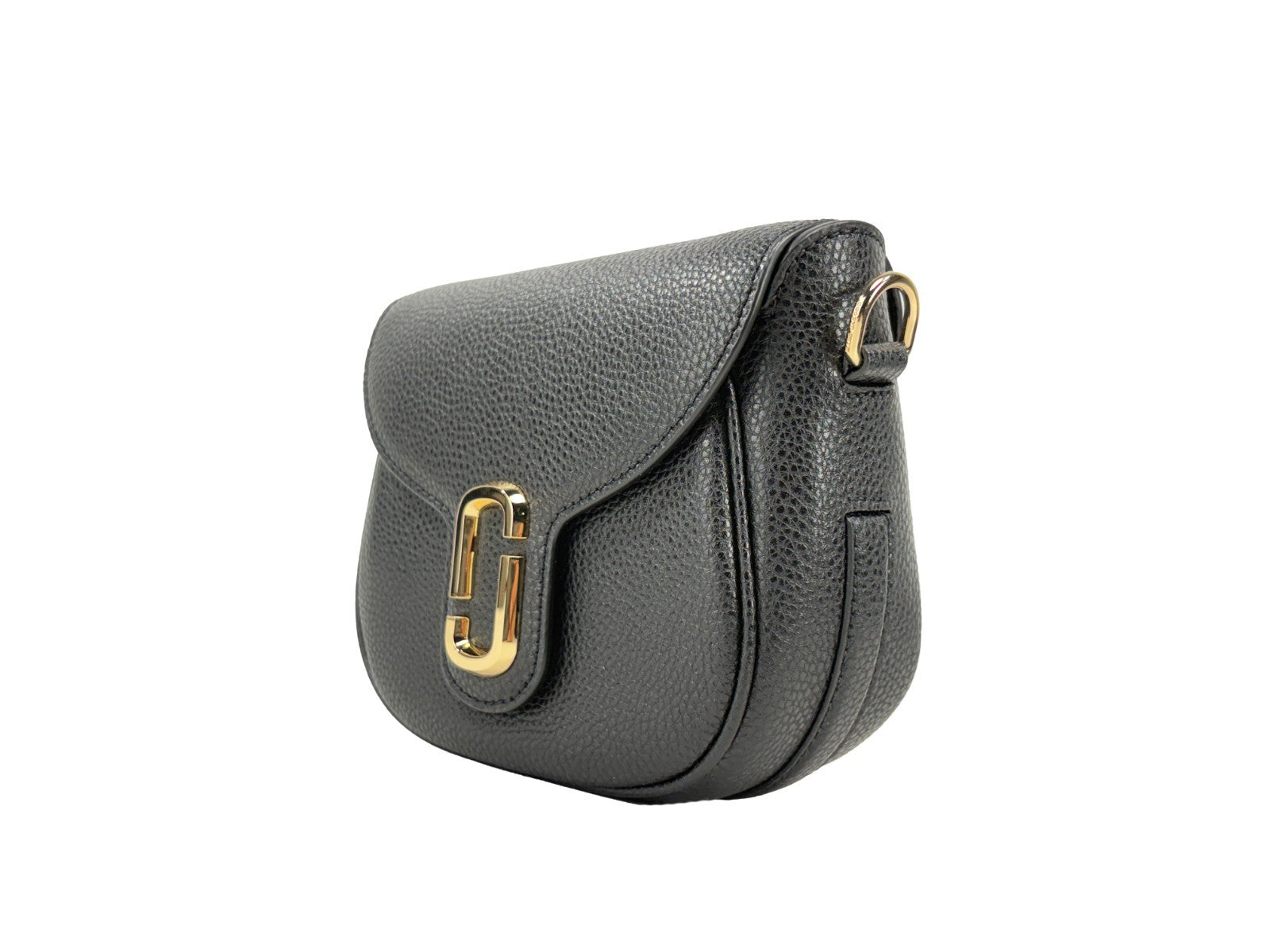 Marc Jacobs Leather Saddle Crossbody Bag Gold