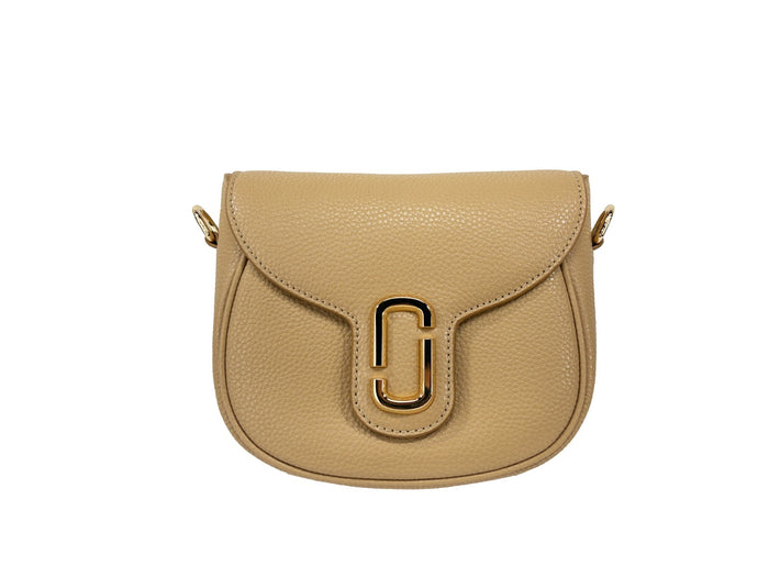 Marc Jacobs Leather Saddle Crossbody Bag Gold