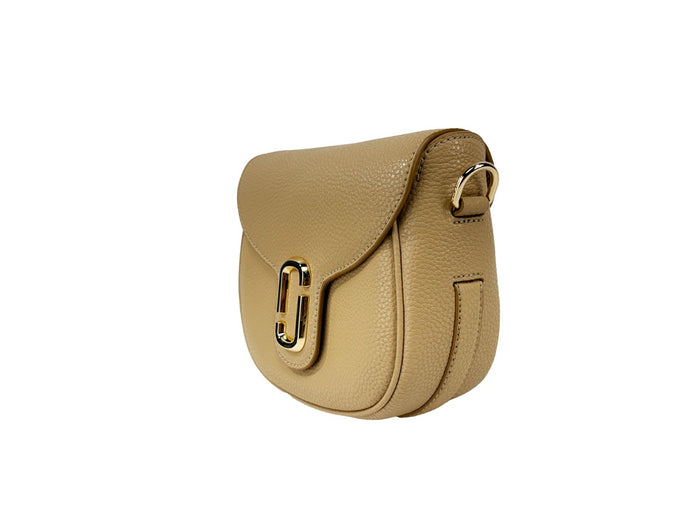 Marc Jacobs Leather Saddle Crossbody Bag Gold