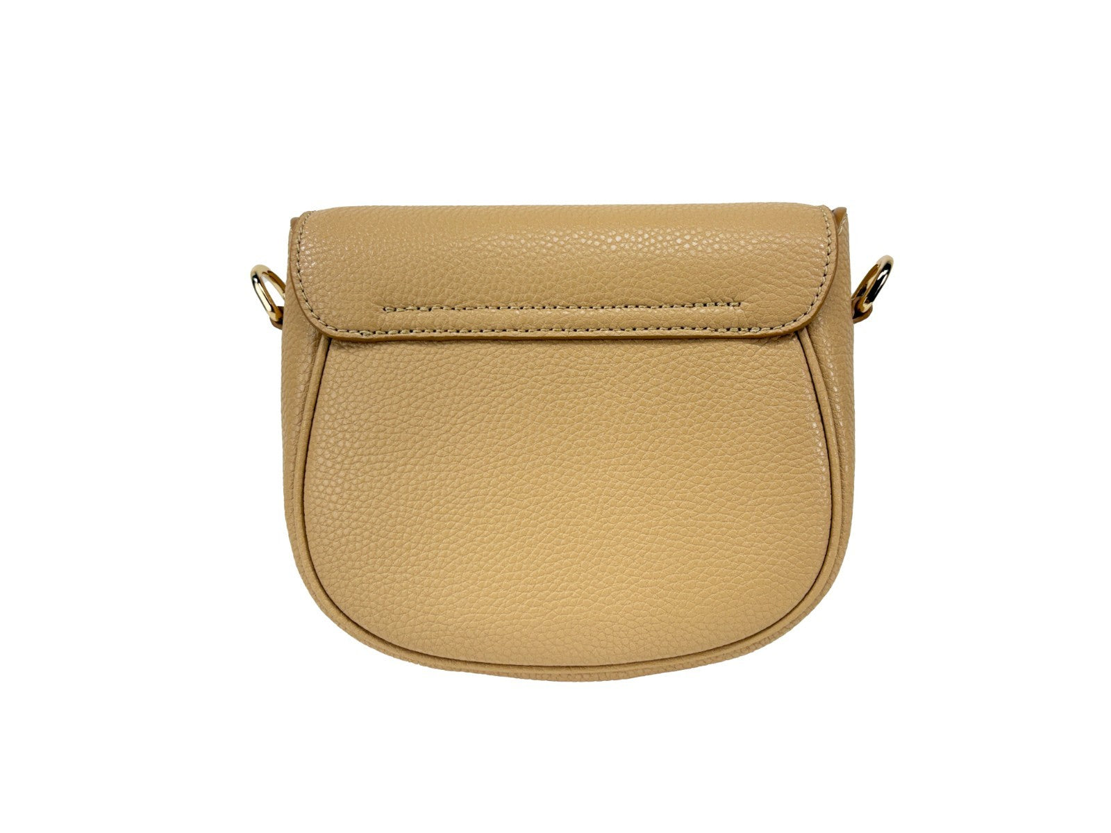 Marc Jacobs Leather Saddle Crossbody Bag Gold