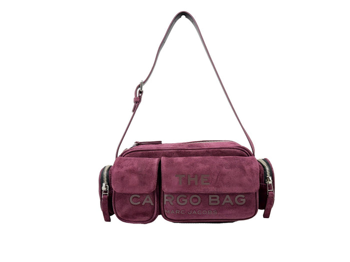 Marc Jacobs The Cargo Suede Shoulder Bag Silver
