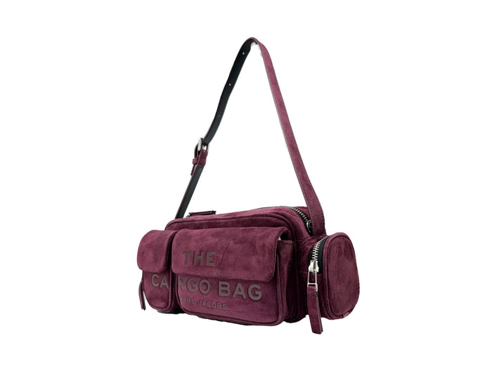 Marc Jacobs The Cargo Suede Shoulder Bag Silver