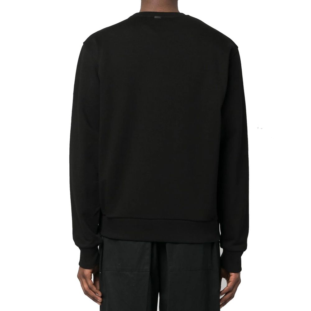 Herno 100% Cotton sweatshirt in black — view 3