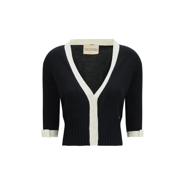 Valentino 100% Cotton cardigan in black
