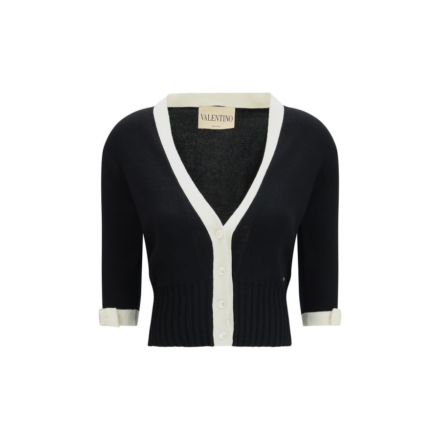 Valentino 100% Cotton cardigan in black