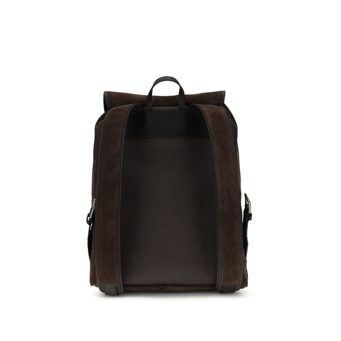 Valentino Garavani 100% Calf Leather Bos Taurus backpack in brown — view 2