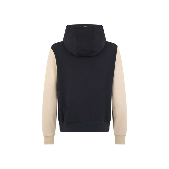 Herno 100% Cotton hoodie in black — view 2