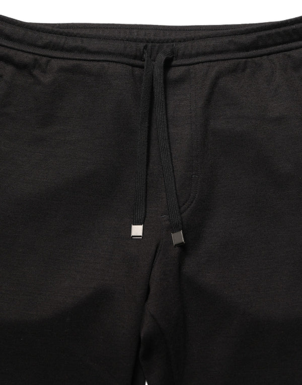 Dolce & Gabbana 85% Virgin Wool joggers in black
