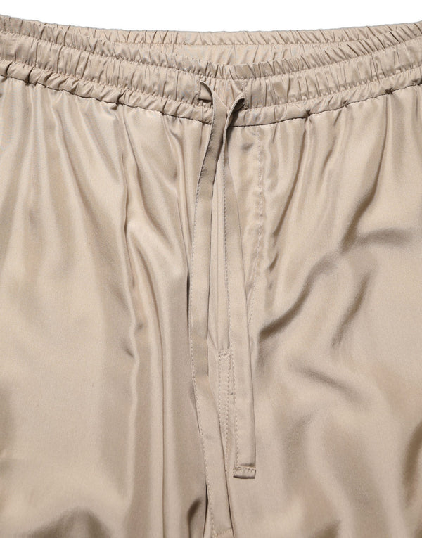 Dolce & Gabbana 100% Silk joggers in brown