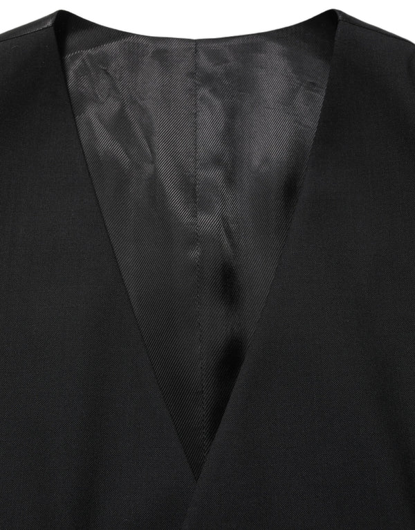 Dolce & Gabbana 100% Virgin Wool; Lining: 70% Viscose vest in black