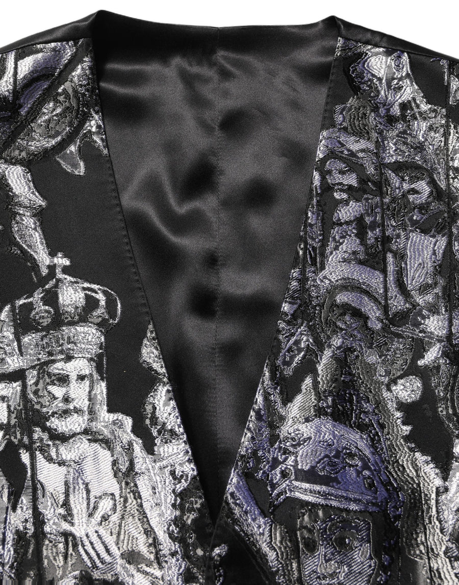 Dolce & Gabbana 69% Viscose 23% Polyester 8% Silk suit in black