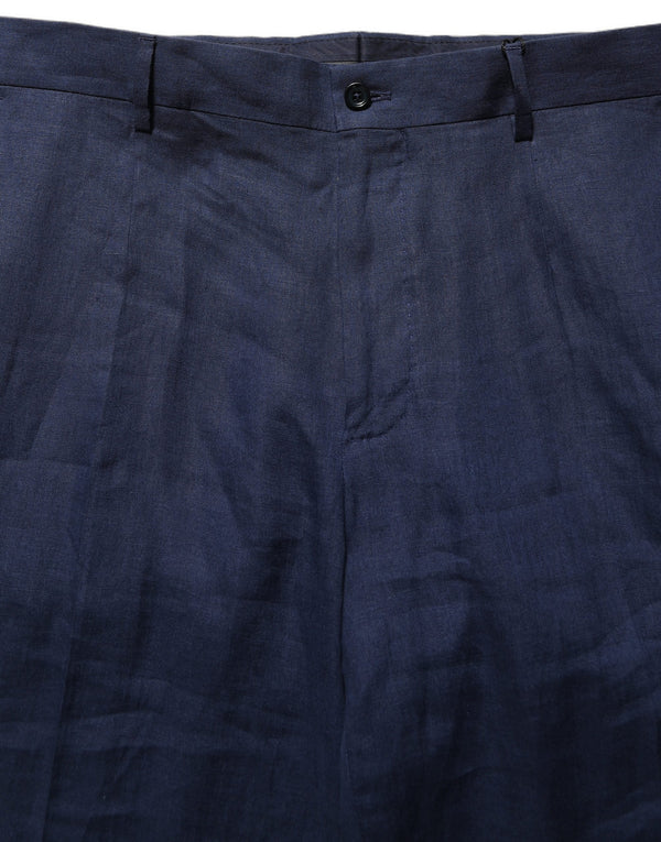 Dolce & Gabbana 100% Linen trousers in navy