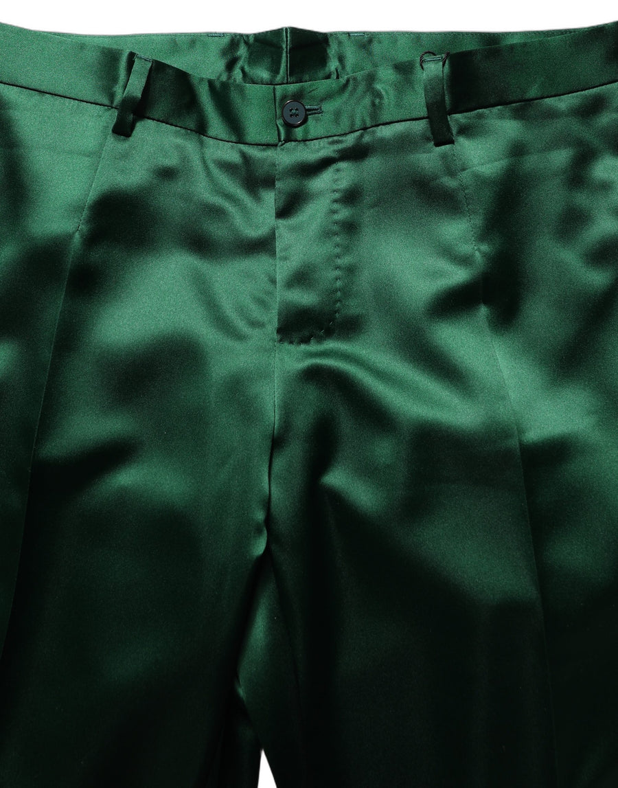 Dolce & Gabbana 100% Polyester trousers in green