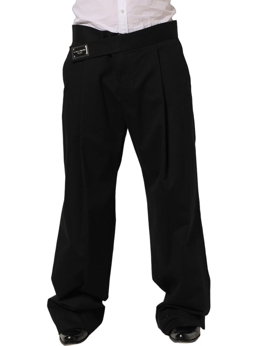 Dolce & Gabbana 97% Cotton trousers in black