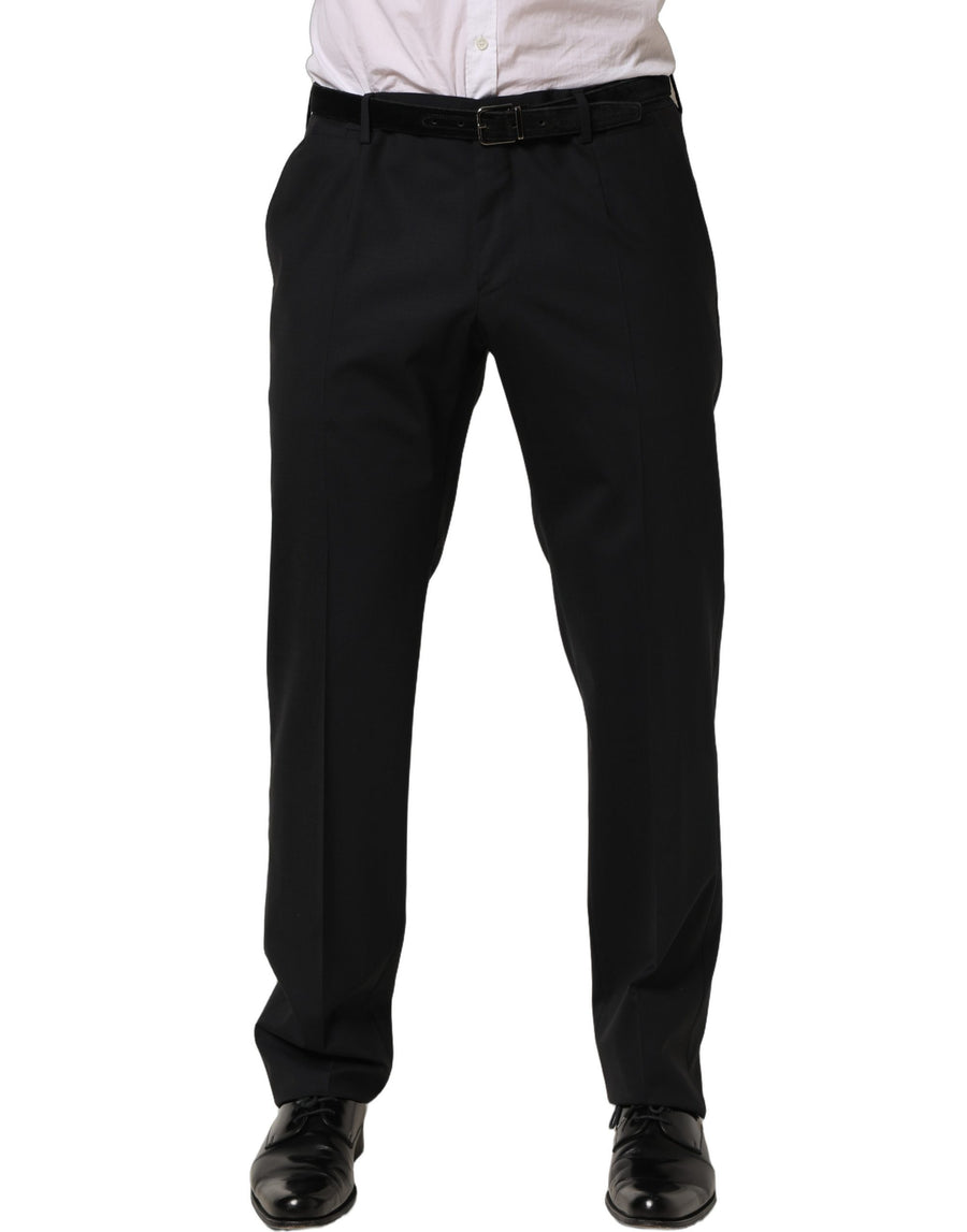 Dolce & Gabbana 97% Virgin Wool trousers in black