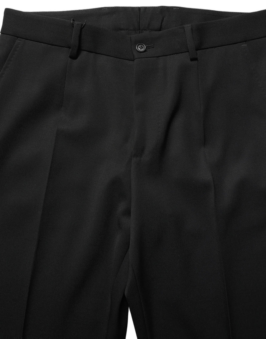 Dolce & Gabbana 100% Virgin Wool trousers in black