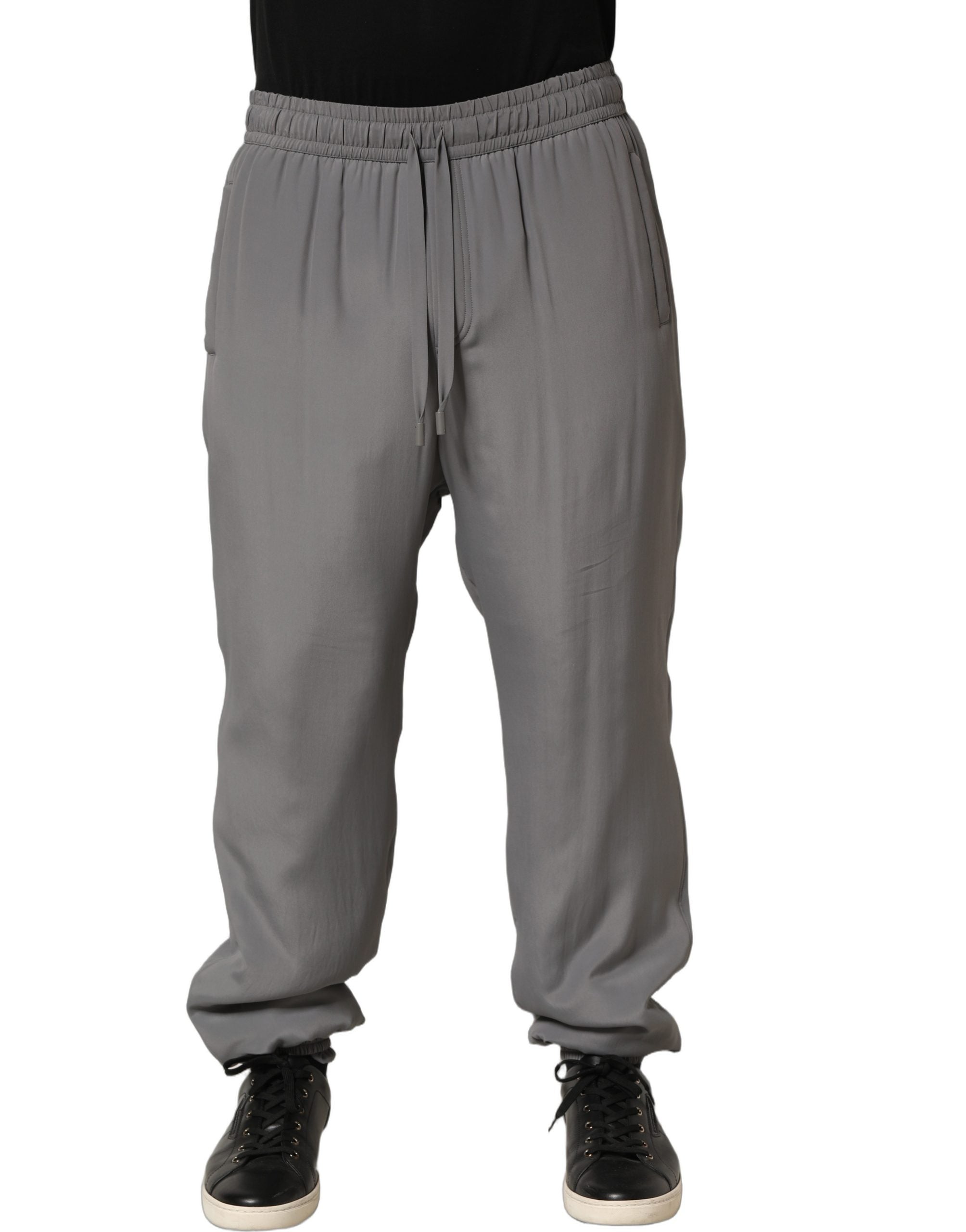 Dolce & Gabbana 100% Cotton joggers in gray