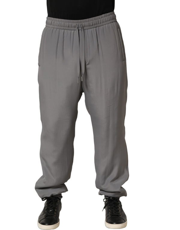 Dolce & Gabbana 100% Cotton joggers in gray