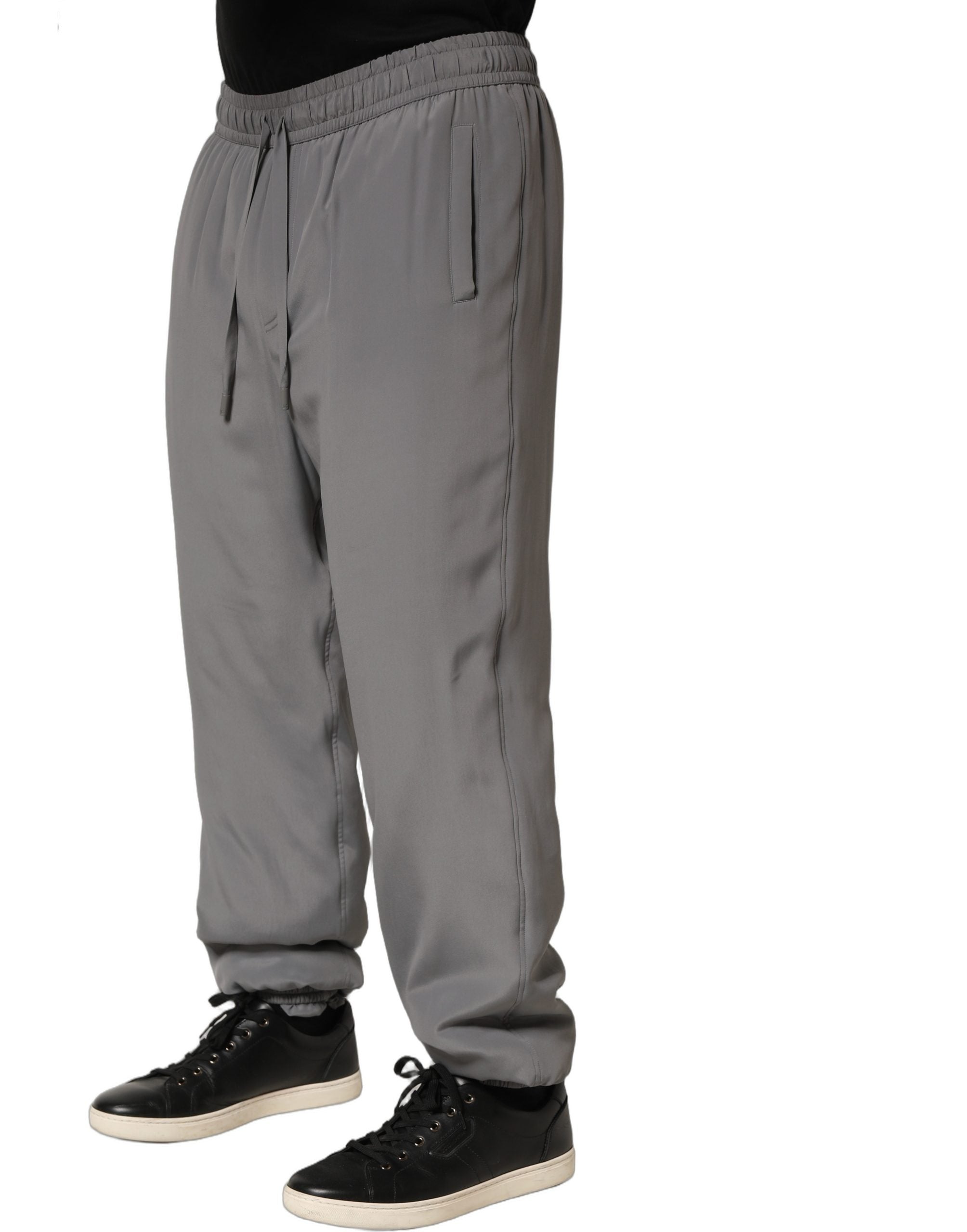 Dolce & Gabbana 100% Cotton joggers in gray — view 3